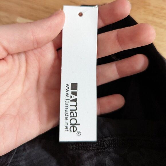 LAmade | Black Floral Athletic Performance Leggings Size Extra Small - Picture 5 of 7
